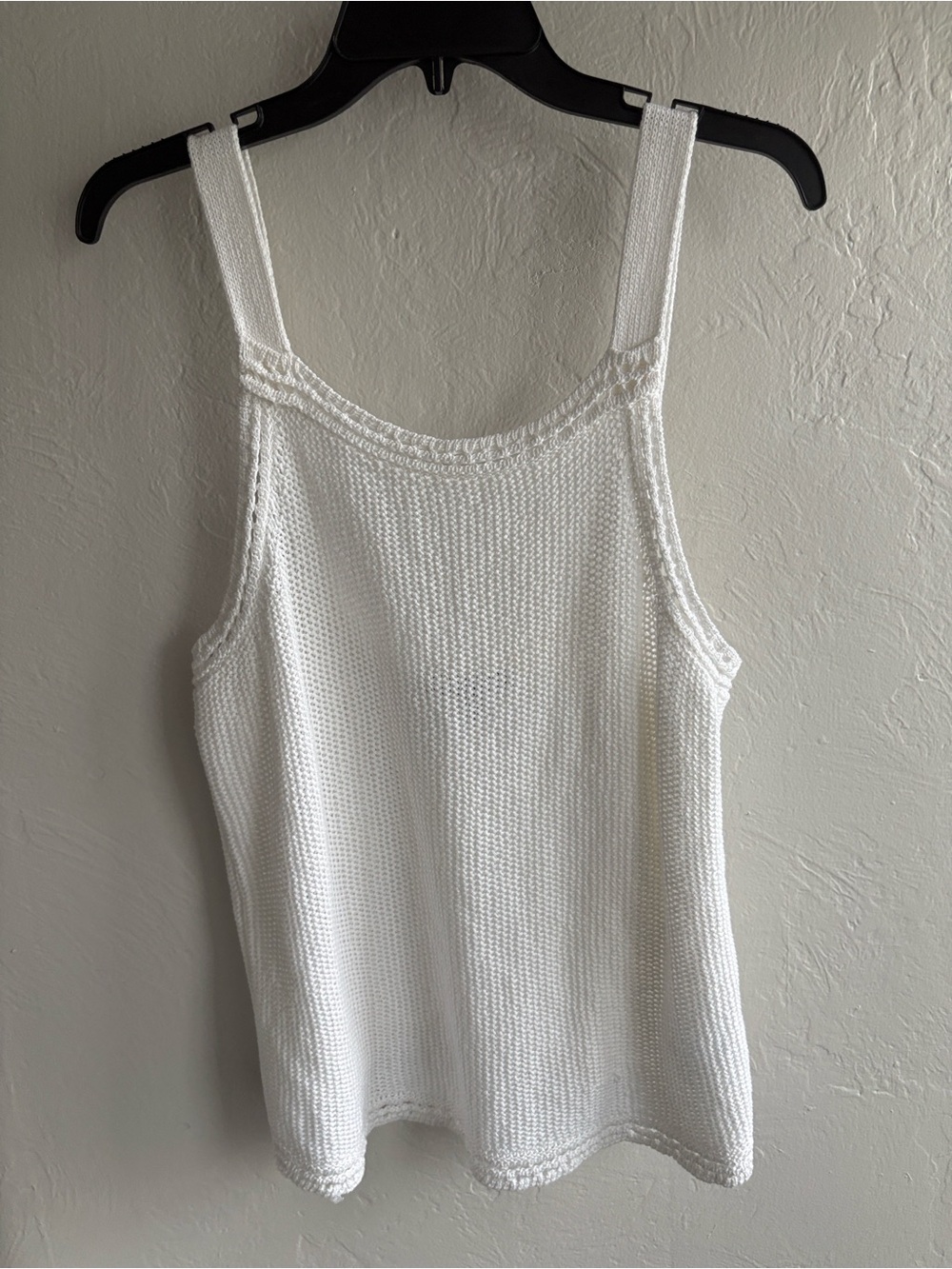 Banana Republic White Knit Tank Top